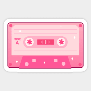 Pink Cassette Sticker
